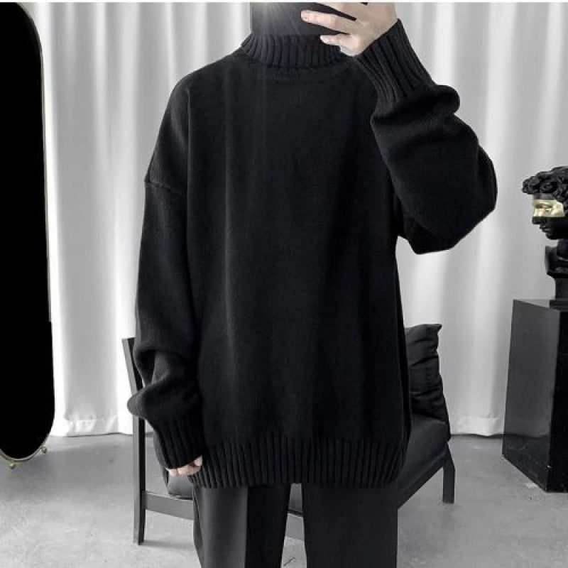 Simple Men's Thick Turtleneck Sweater