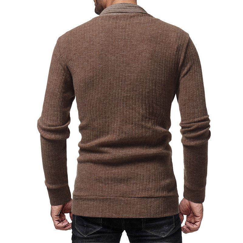 Men's Cardigan Knit Sweater