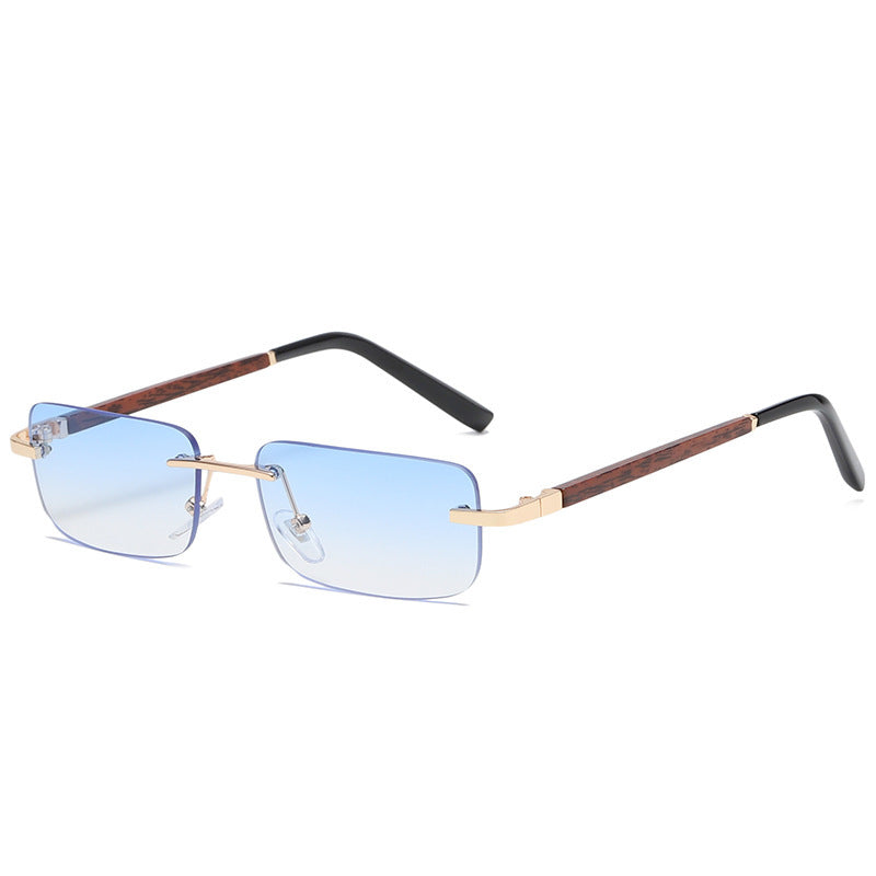 Wood Grain Legs Sunglasses Literary Glasses