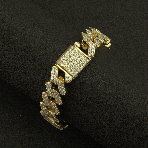 Hip hop style jewelry bracelet for men