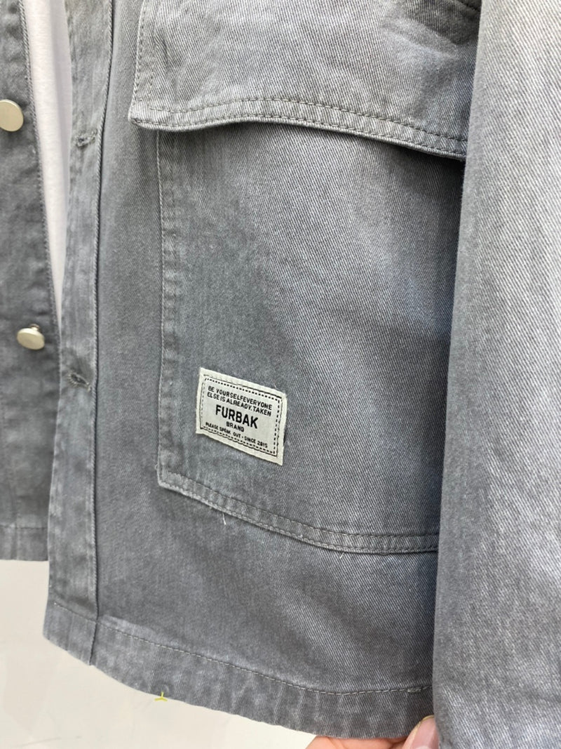Men's Pocket Gradient Printed Jacket