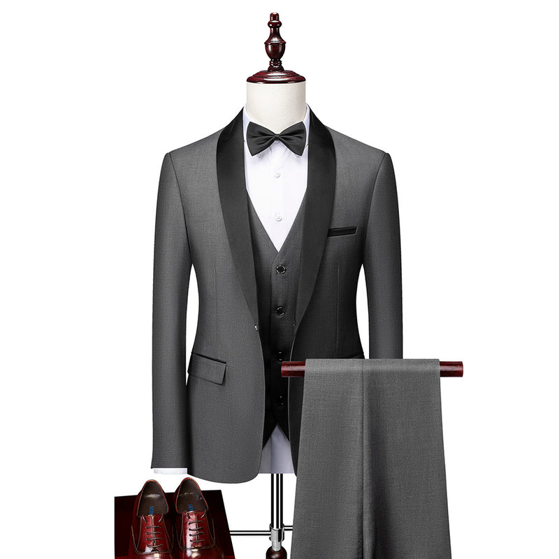 Men's Business Casual Slim Groom Suit