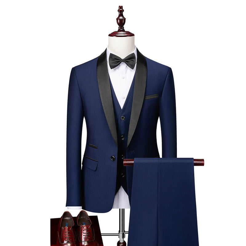 Men's Business Casual Slim Groom Suit