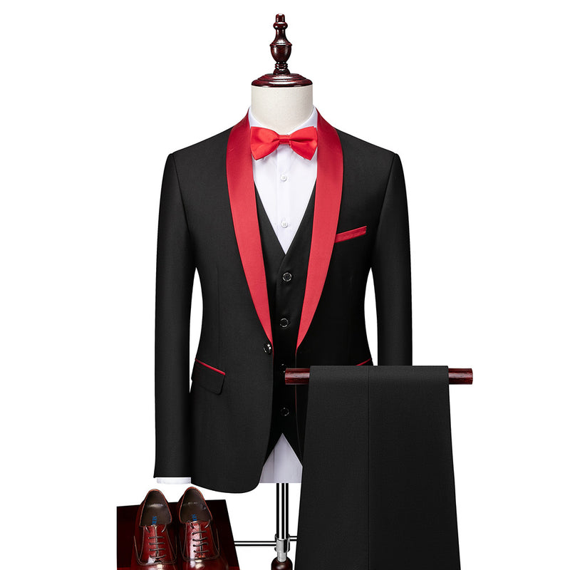 Men's Business Casual Slim Groom Suit