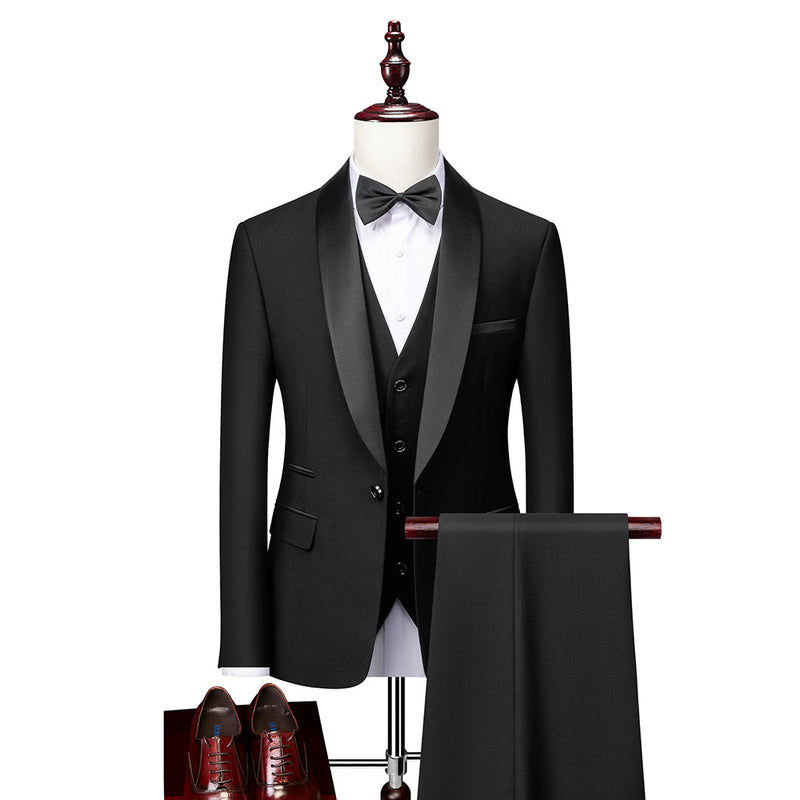 Men's Business Casual Slim Groom Suit