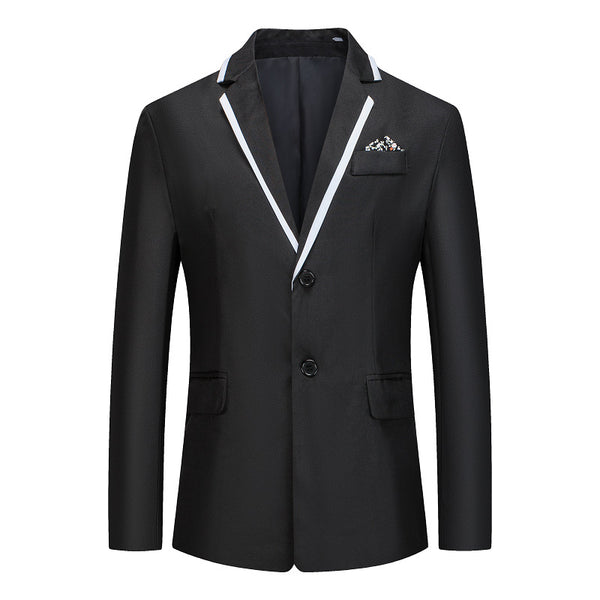 Blazers informales ajustados de color puro para hombre