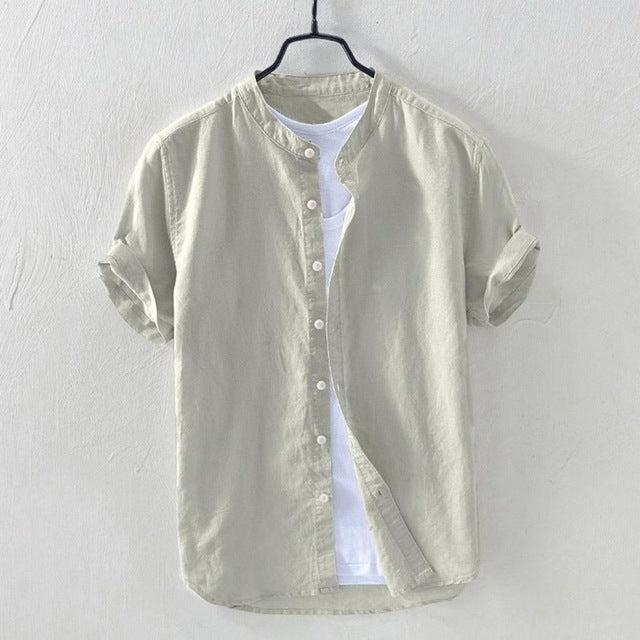 Short Sleeved Cotton Beach Shirt