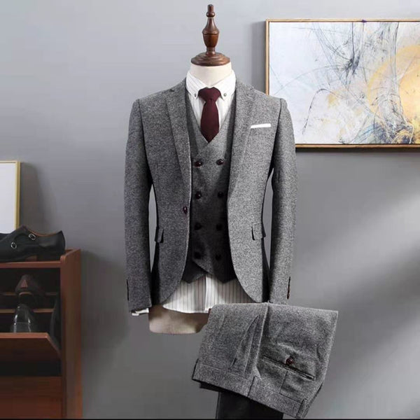 Traje de tres piezas Traje formal de negocios para hombre