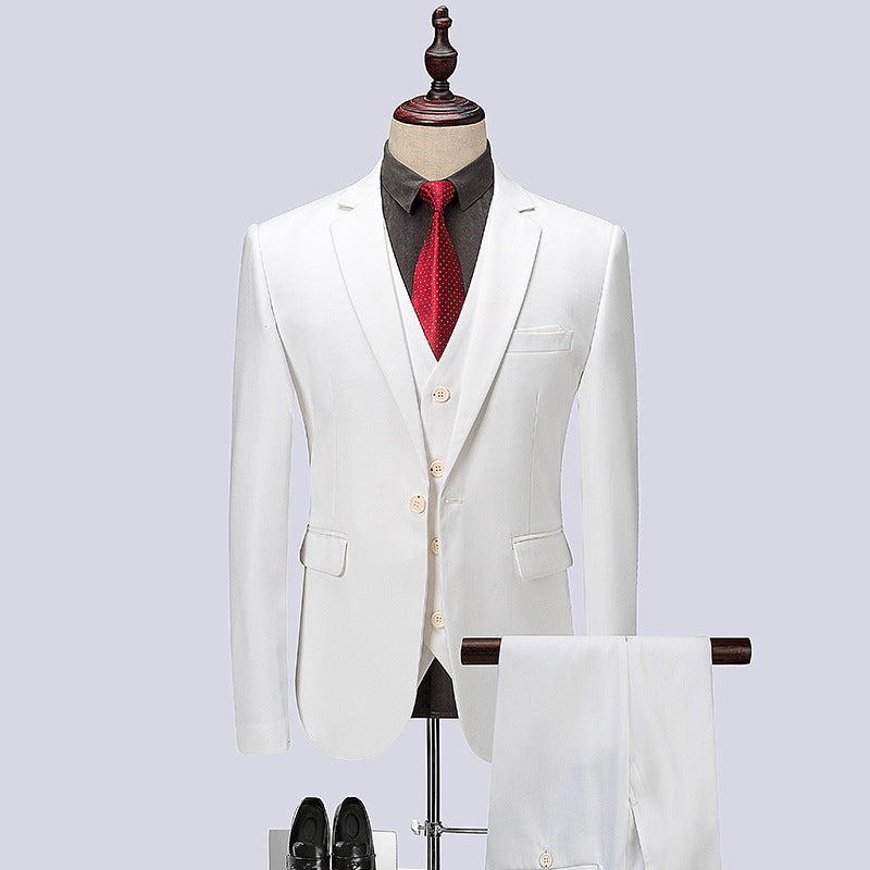 Three-Piece Slim Plus Size Men's wedding Suit