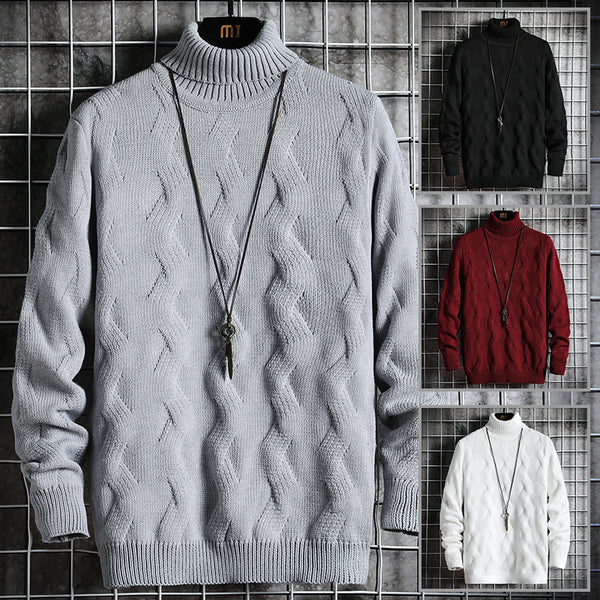 Men's Sweater Turn-over Collar sweater