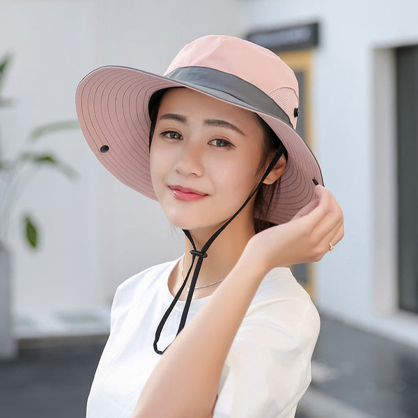 Sombrero de pescador plegable de verano para mujer