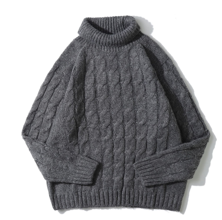 Yidao Vintage invierno nuevo suéter suelto de cuello alto