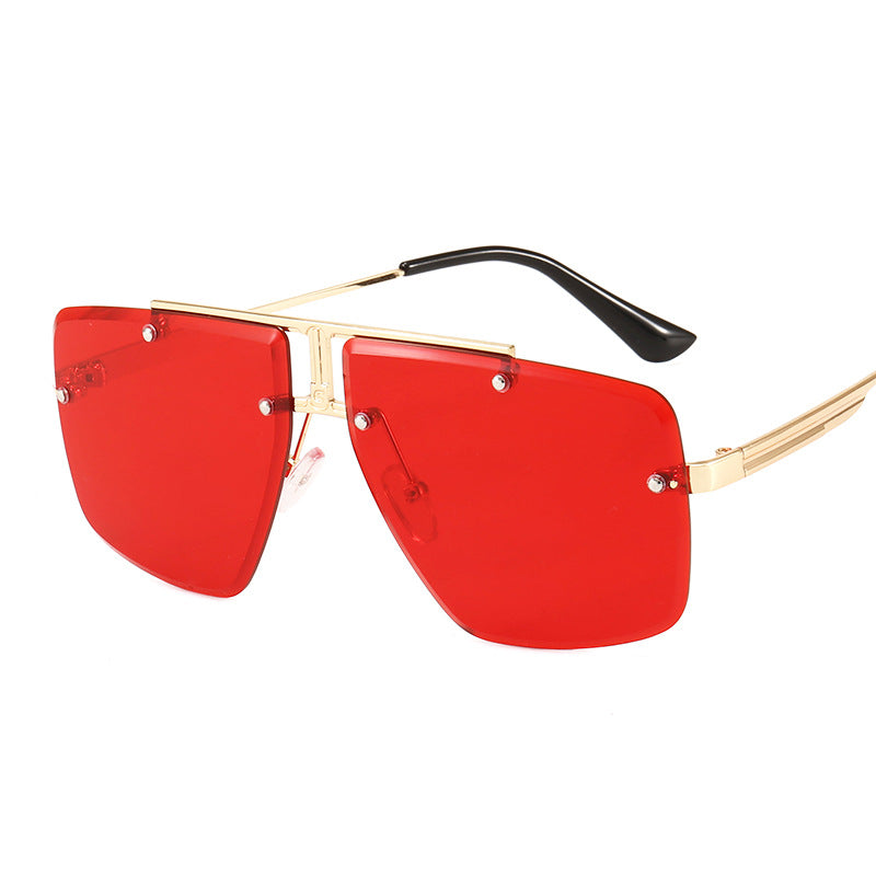 Rimless Sunglasses Fashion Casual Polarized Sunglasses