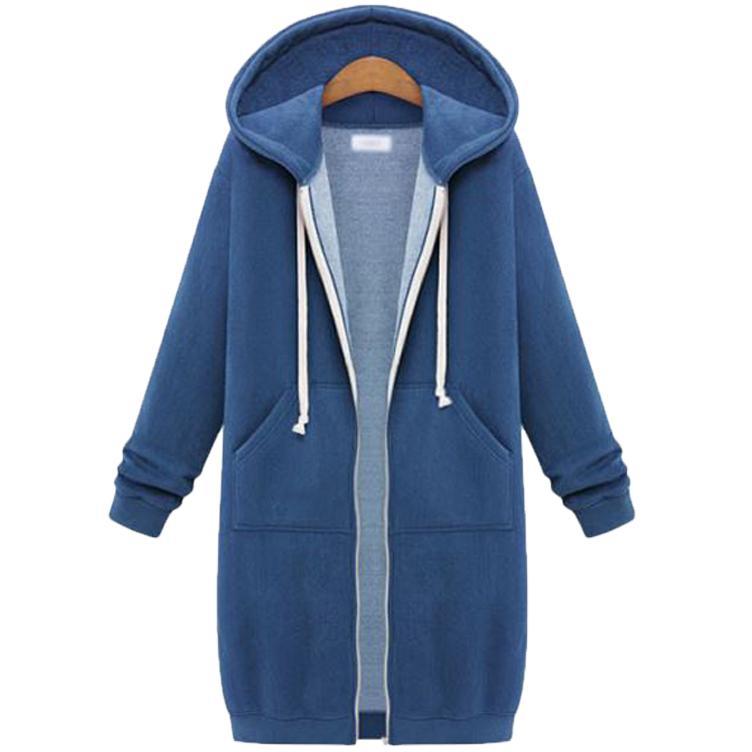 Hooded long sleeved winter jacket