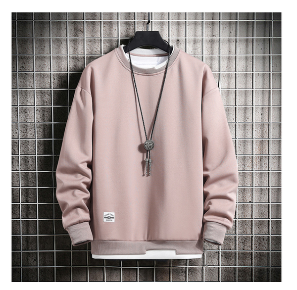 Round Collar Autumn Sweatshirt Men