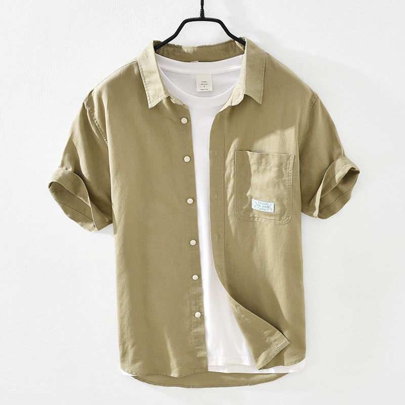 Men's Casual Cotton And Linen Shirts