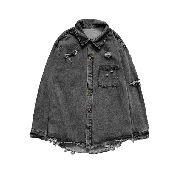 Men's Korean Style Trendy Ripped Jacket