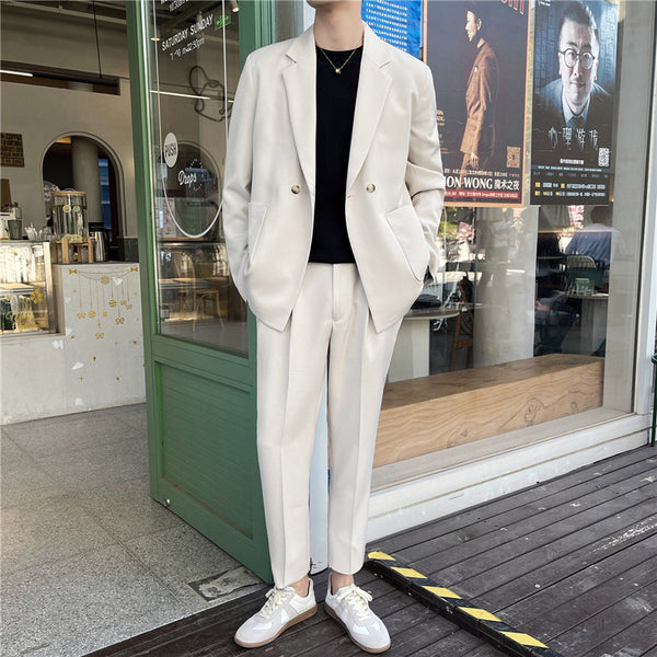 Traje casual de verano blanco Rascal para hombre