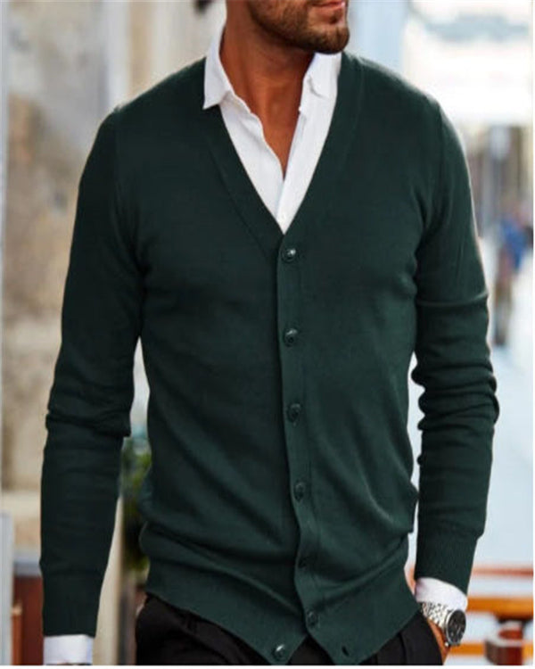 Simple Casual Men's Sweater Jacket