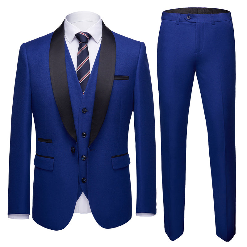 Men's Business Casual Suit Three-Piece Suit