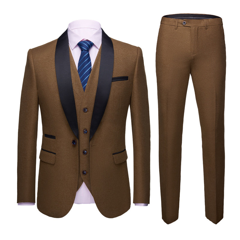 Men's Business Casual Suit Three-Piece Suit