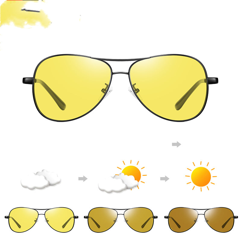 Conducir gafas de sol especiales anti-ultravioleta para el día y la noche