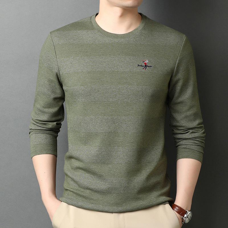 Men's T-Shirt Round Neck Loose Cotton Sweatshirt