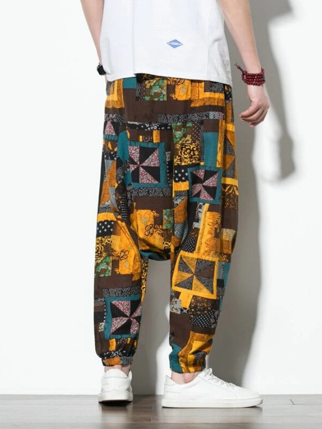 Men's Casual Color Matching Trousers