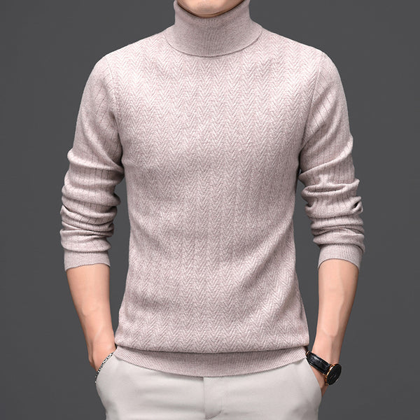 Pure Wool Thick Striped Pullover Sweater
