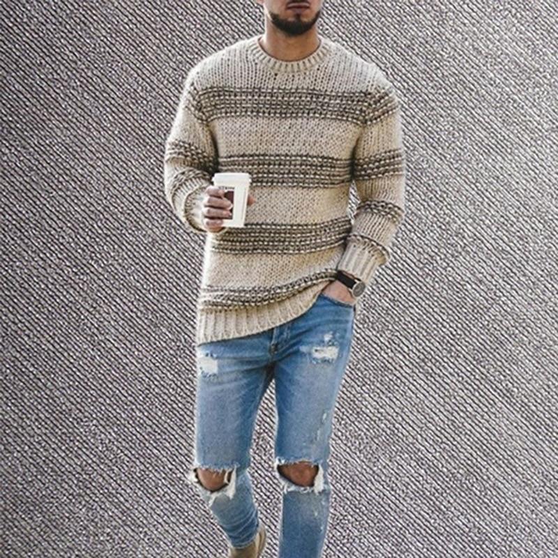 Striped casual sweater