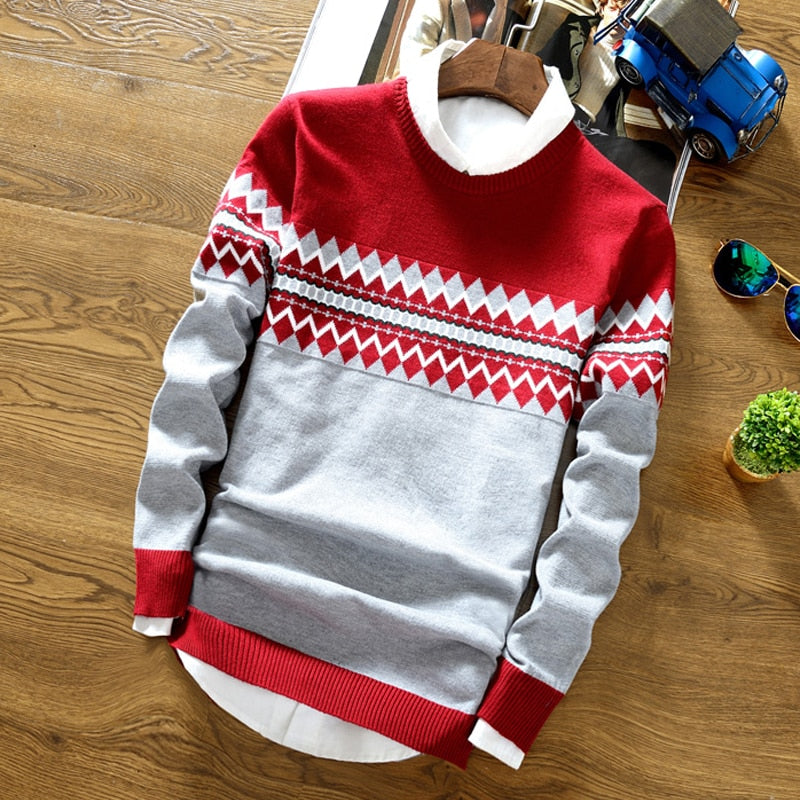 new round neck pullover sweater