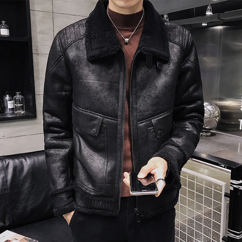 Men's Cotton Leather Jacket