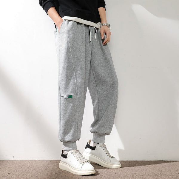 Men's Spring Casual Sports Trousers Ins Grey Sweatpants