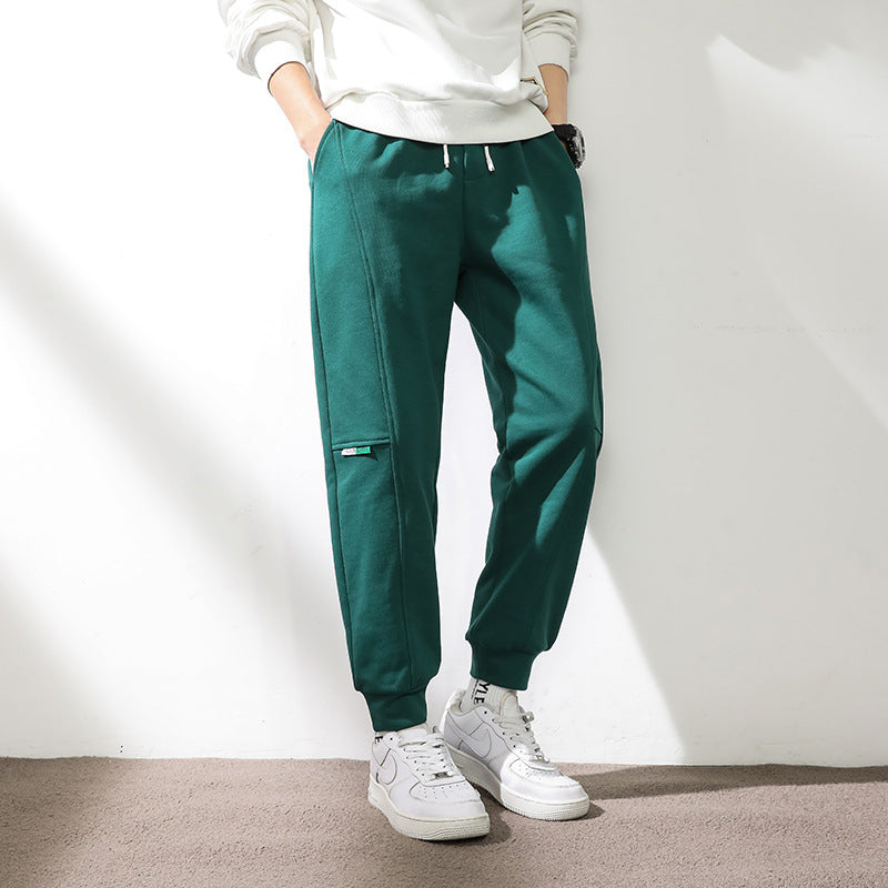 Men's Spring Casual Sports Trousers Ins Grey Sweatpants