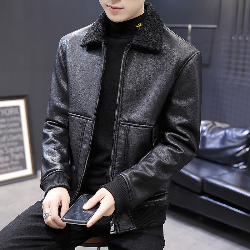 Lamb Fur Leather Jacket
