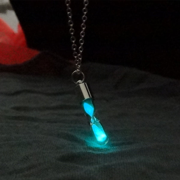 Time Hourglass Crystal Necklace