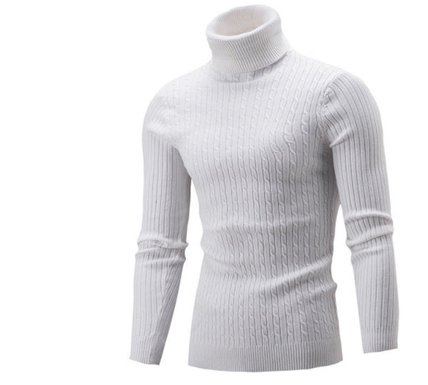 Casual Knit Simple Turtleneck Sweater