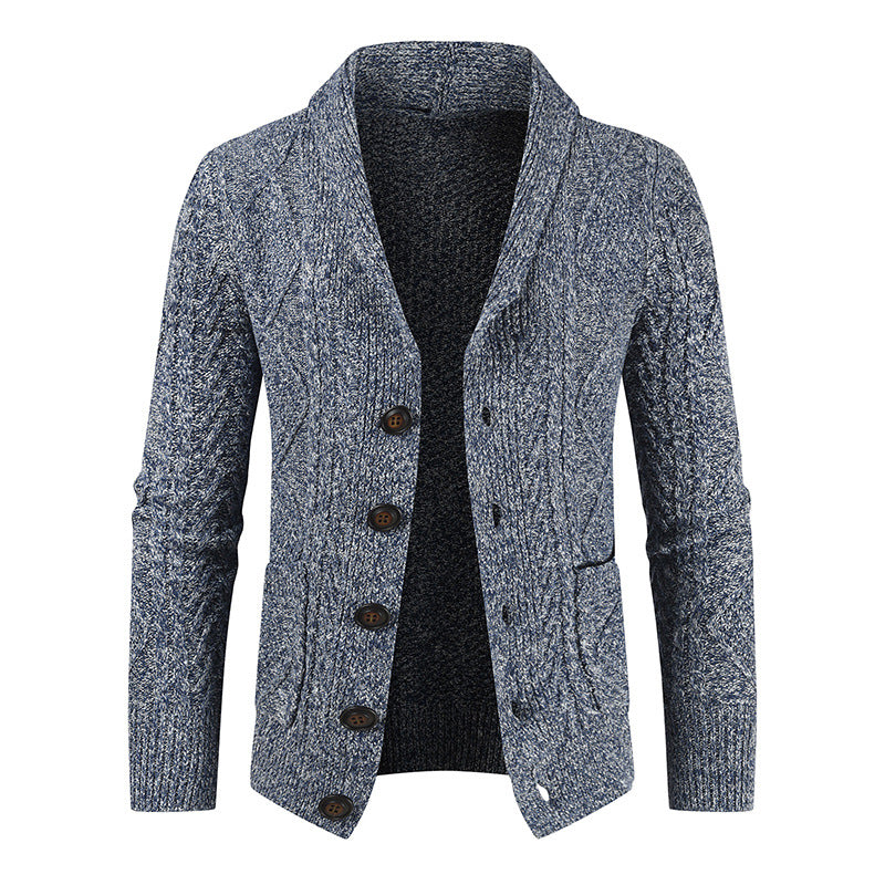 Cárdigan de punto con eslabones de cadena, chaqueta holgada de moda para hombre, para hombre 