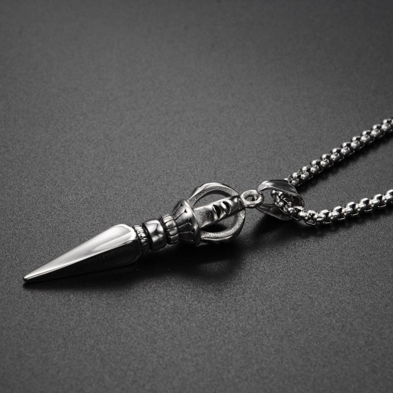 Titanium steel pendant necklace