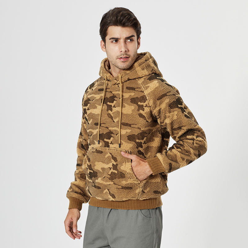 Loose Casual Hooded Pullover Jacket Men