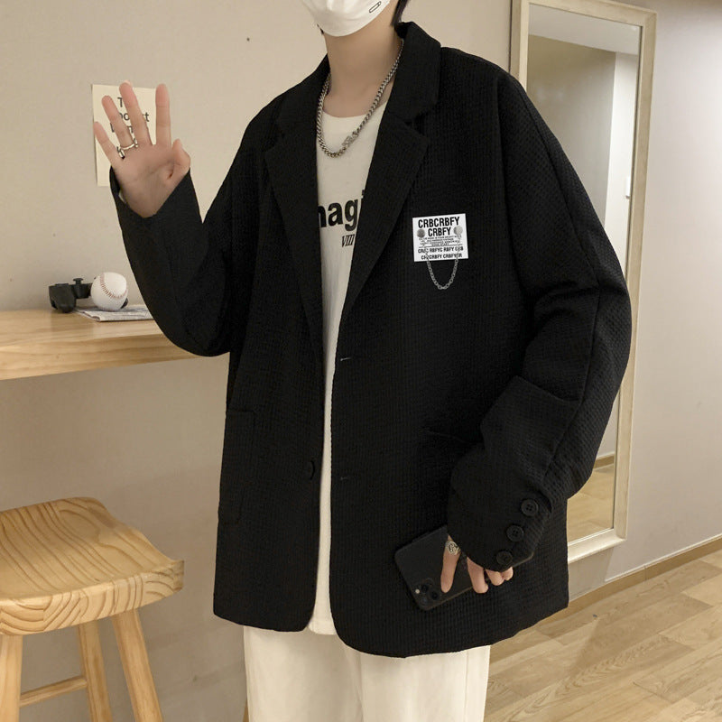 Young Students' Suit Men's Loose Jacket