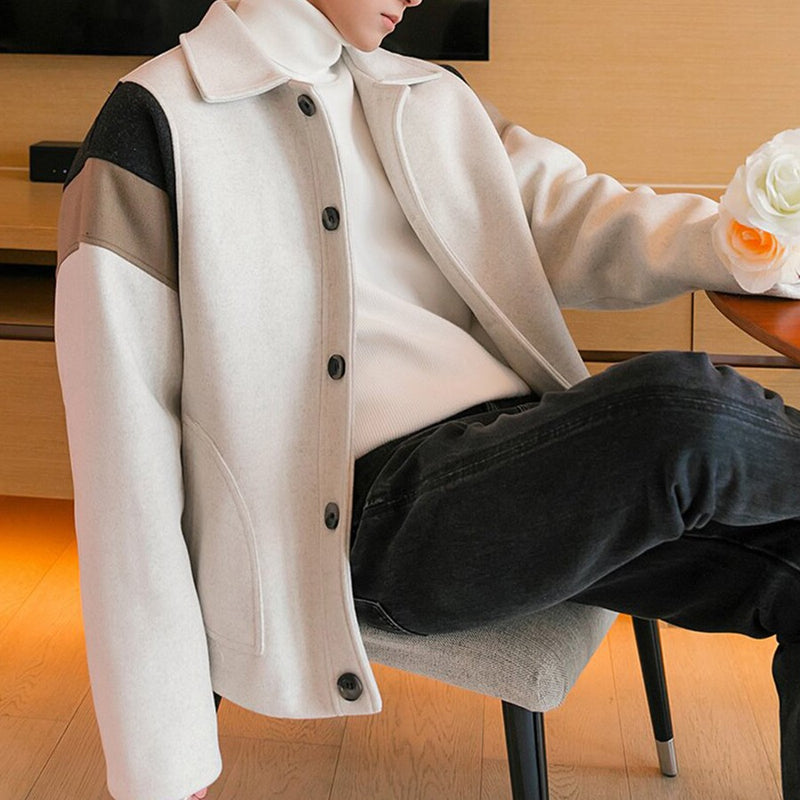 Men's Korean Casual Woolen Jacket