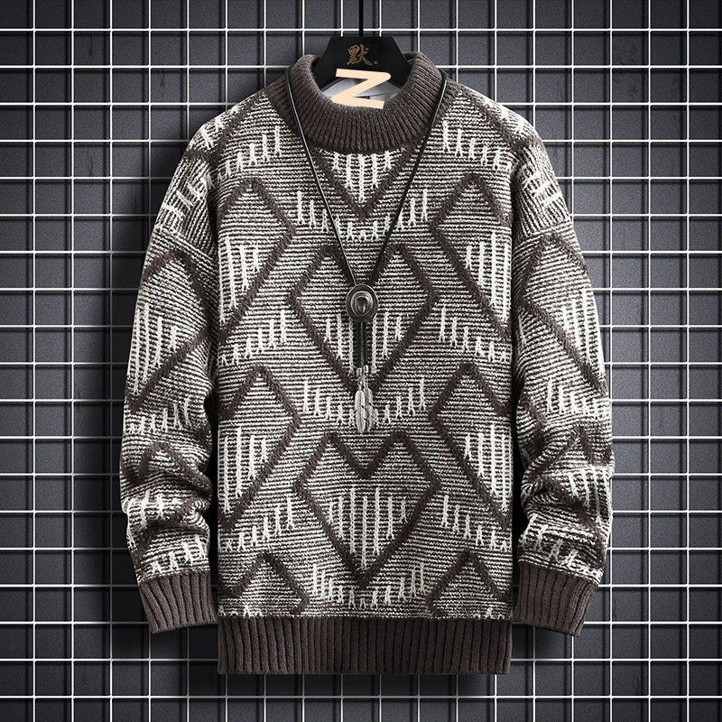 Men's Polyester Warm Sweater Winter