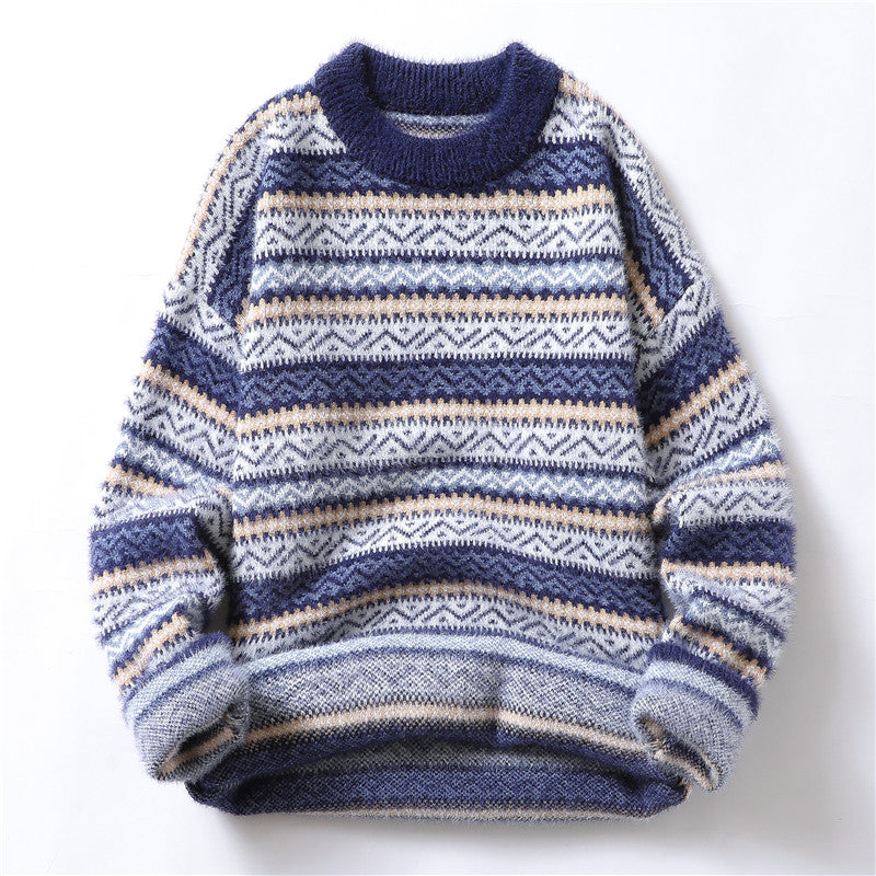 Autumn And Winter Mink Velvet Sweater Men's Knit Sweater