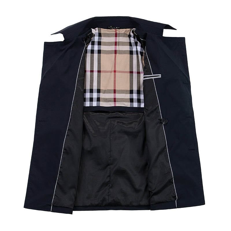 Men's Business Casual Mid-length Cloak Overcoat