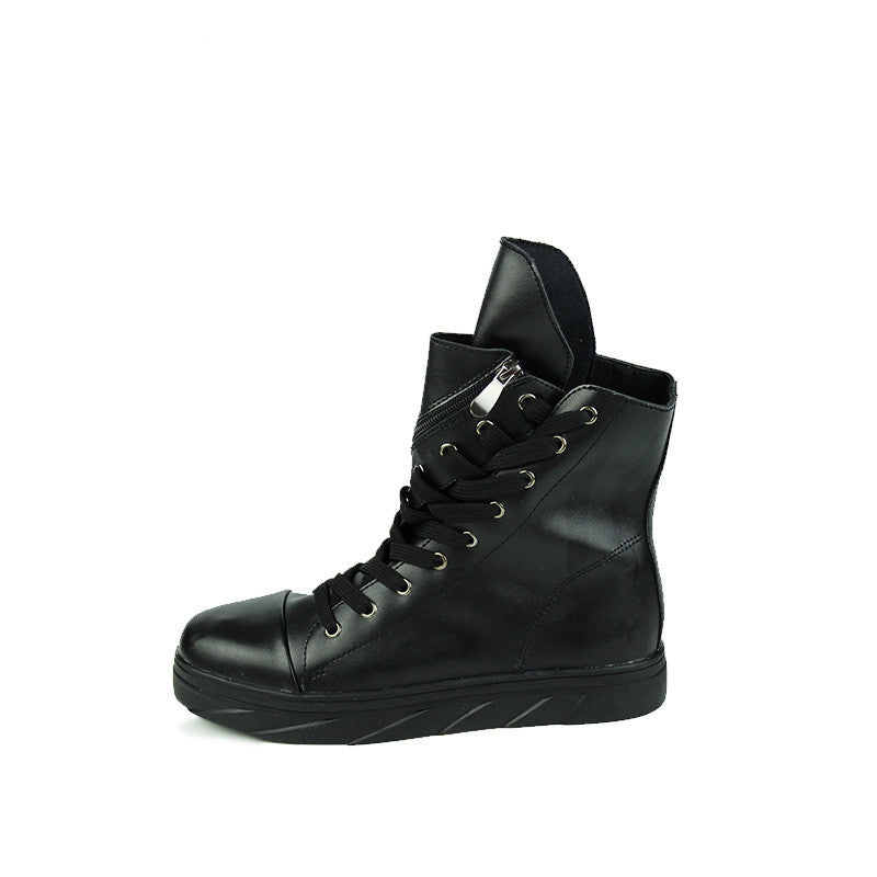 High top lace up Martin boots