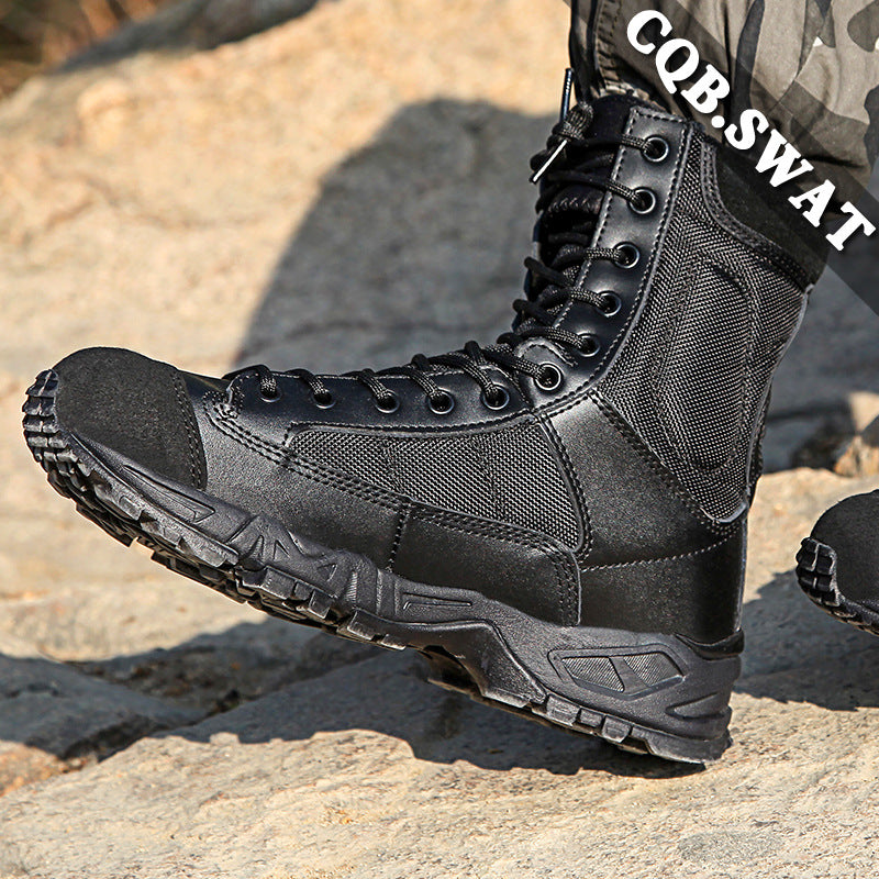 Breathable military boots men