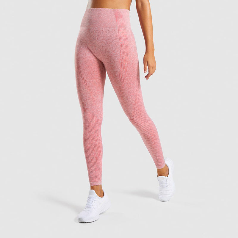 Pantalones deportivos push-up sin costuras de cintura alta para mujer, pantalones de Yoga para correr y Fitness