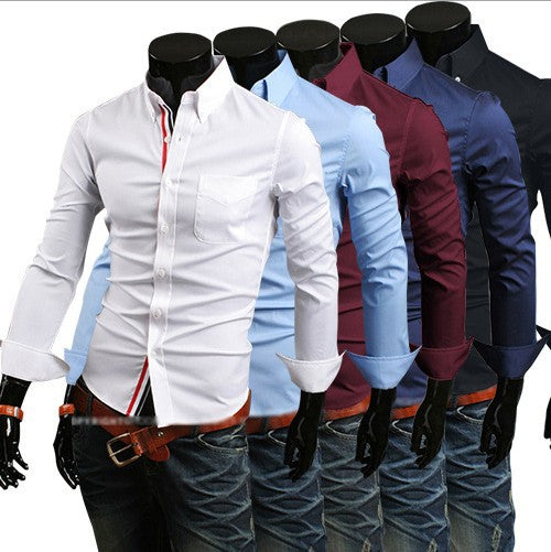 Camisas de manga larga para hombre