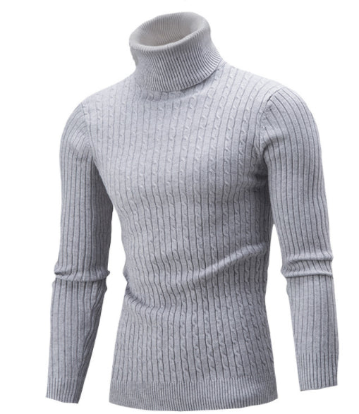 Casual Knit Simple Turtleneck Sweater